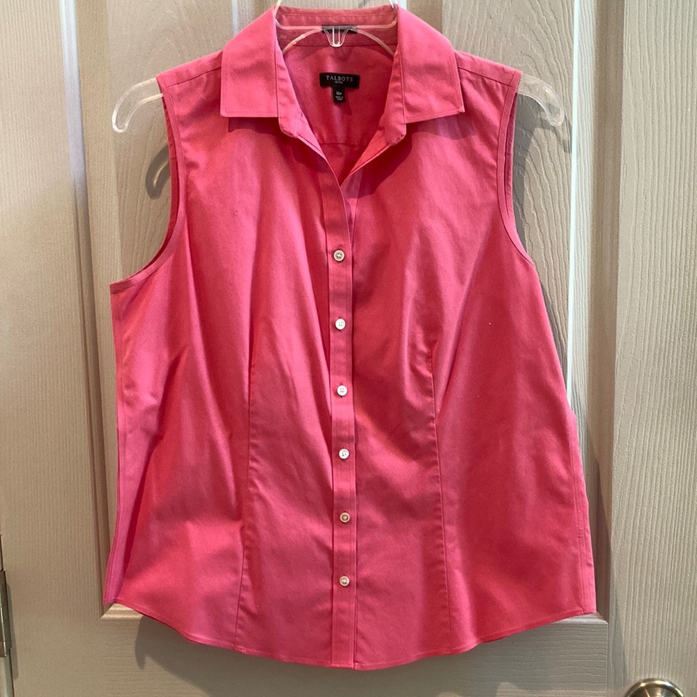 EUC Talbots Pink Sleeveless Top